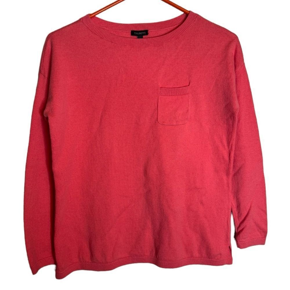 Talbots Pink Cashmere Blend Sweater size XS